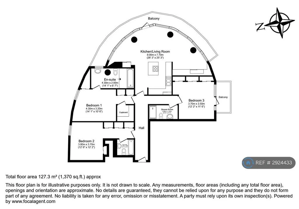 3 bedroom flat for rent