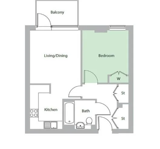 1 bedroom apartment for rent