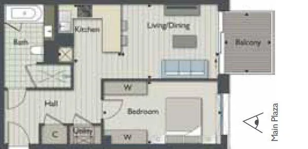1 bedroom apartment for rent
