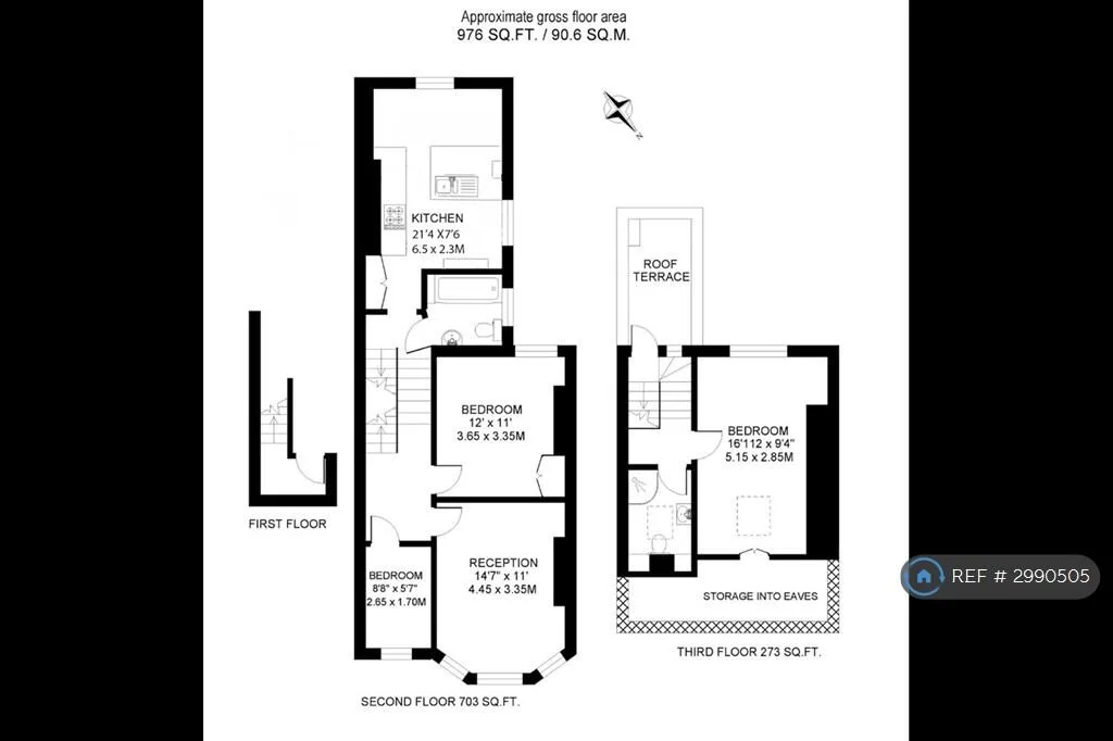2 bedroom maisonette for rent