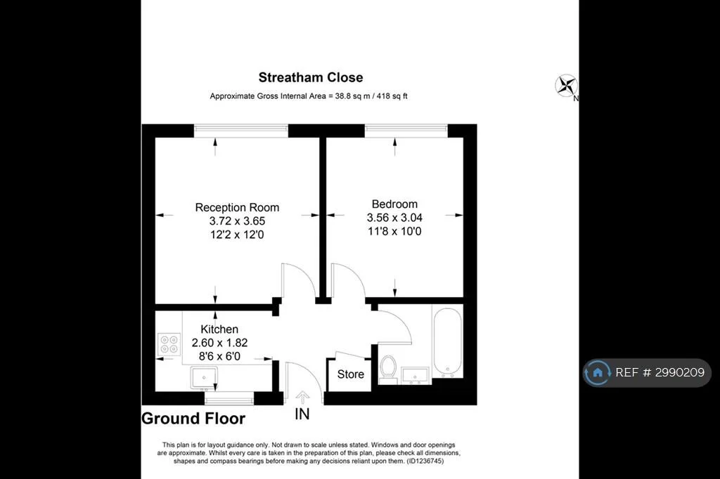 1 bedroom flat for rent