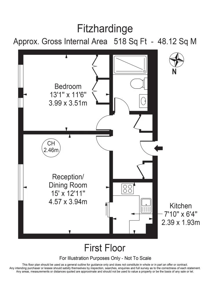 1 bedroom maisonette for rent