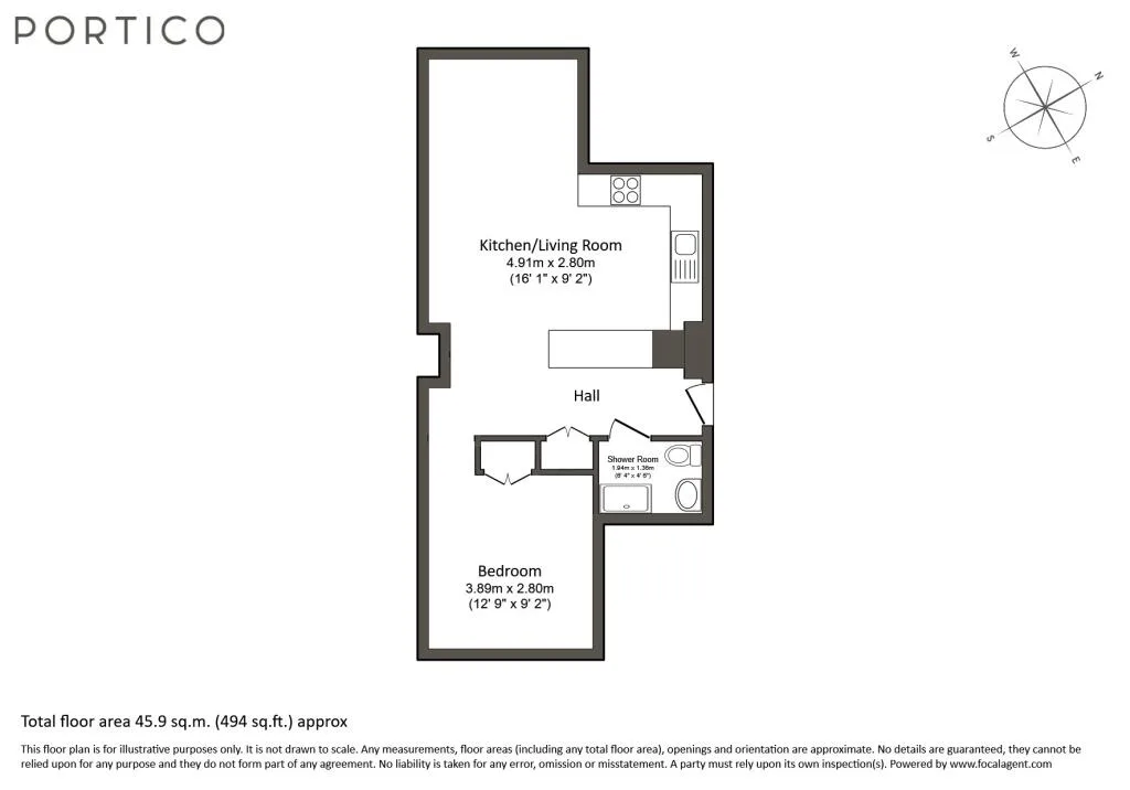 1 bedroom flat for rent