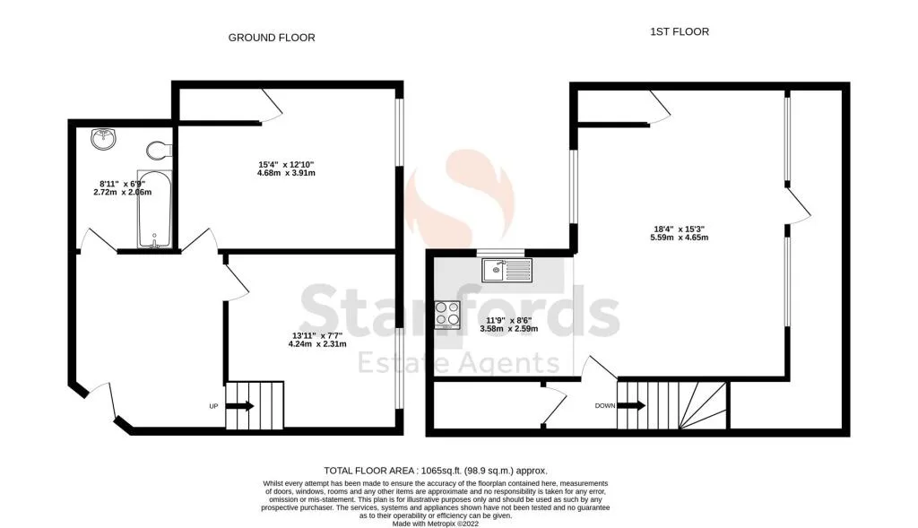 2 bedroom maisonette for rent