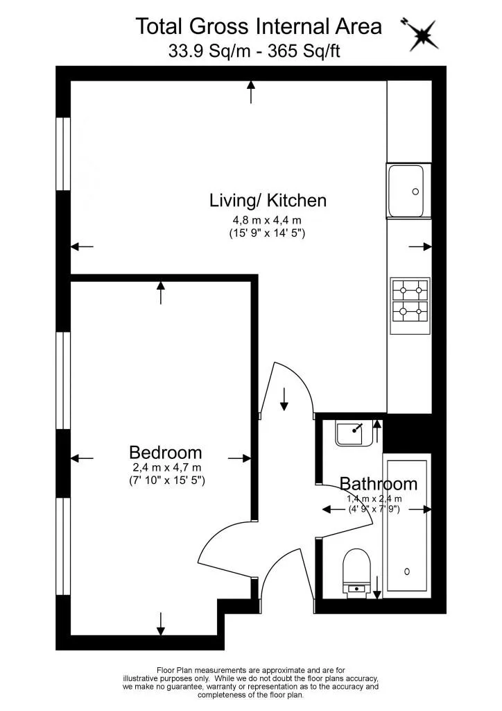 1 bedroom flat for rent