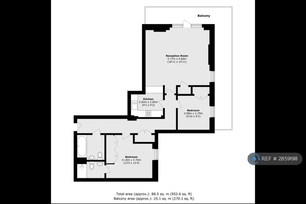 2 bedroom penthouse for rent