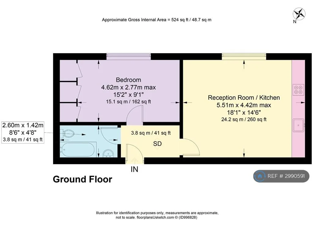 1 bedroom flat for rent