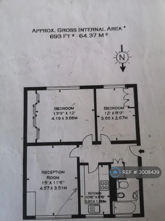 2 bedroom flat for rent