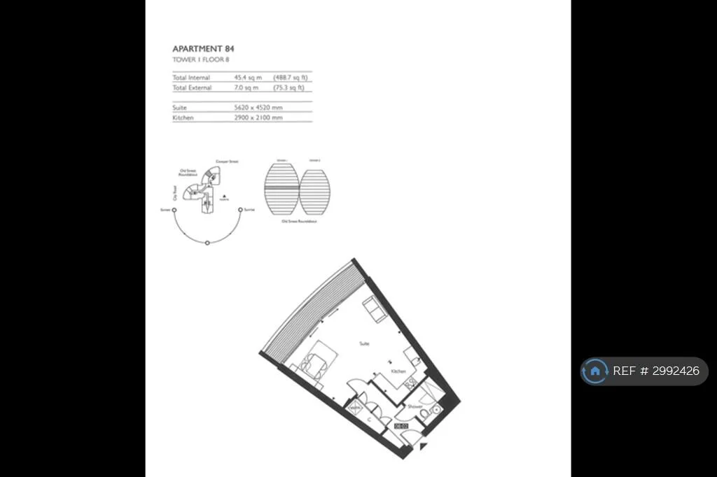 Studio flat for rent