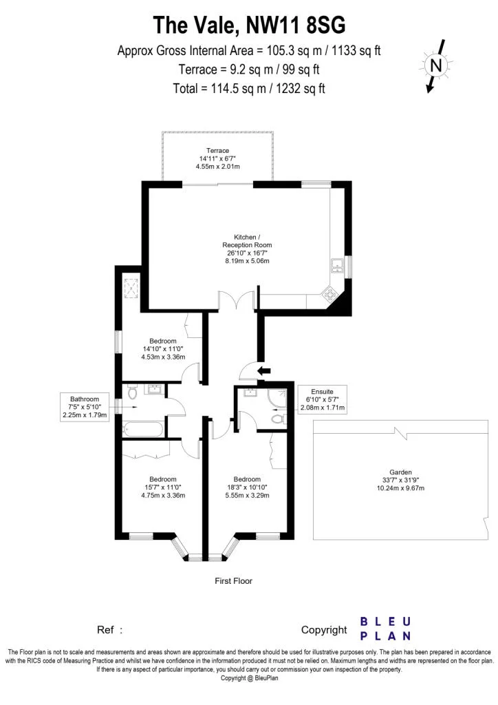 3 bedroom flat for rent