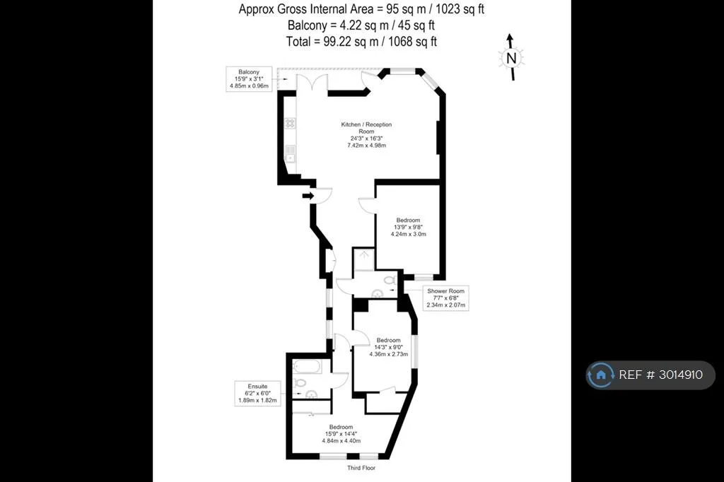 3 bedroom flat for rent