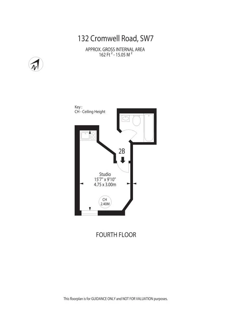 Studio flat for rent