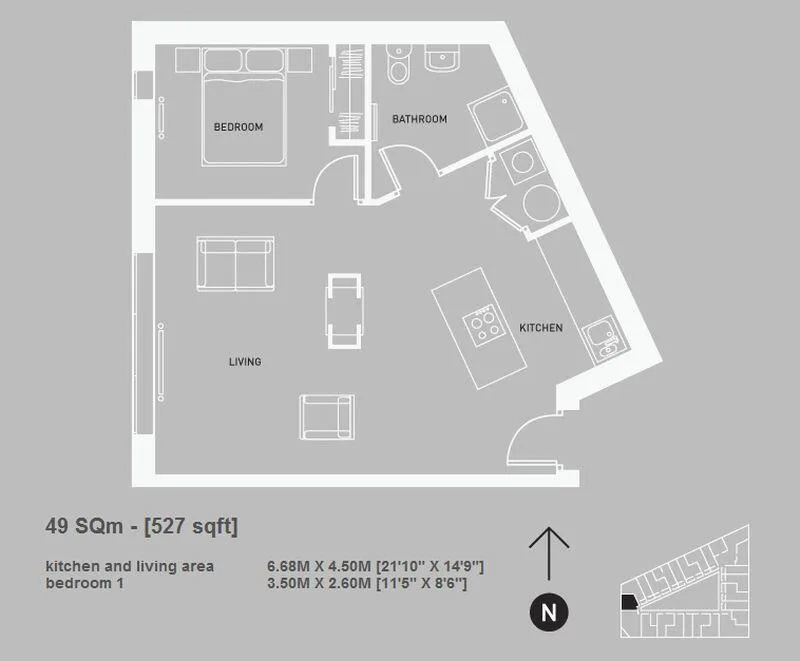 1 bedroom apartment for rent