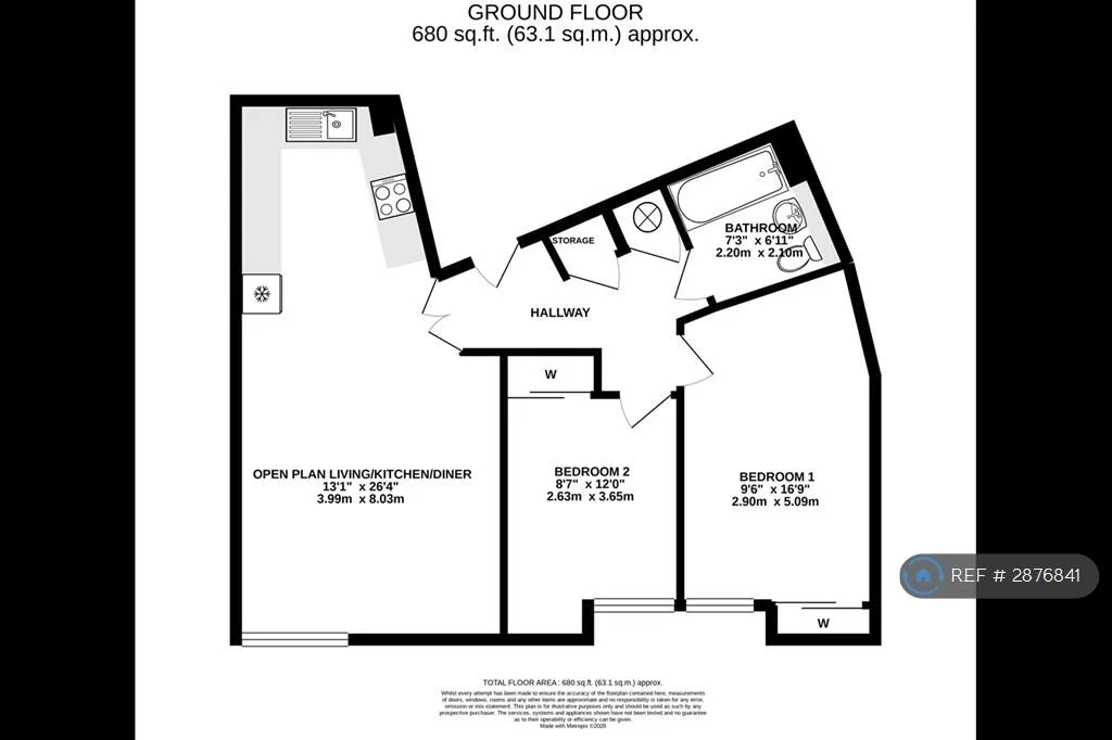 2 bedroom flat for rent