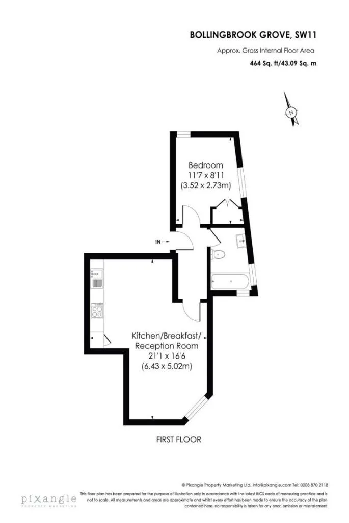1 bedroom flat for rent