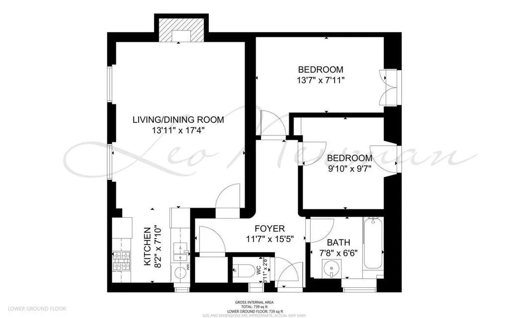 2 bedroom ground floor flat for rent