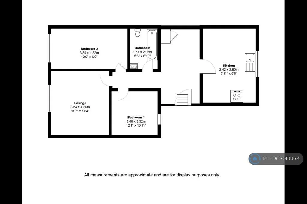 2 bedroom flat for rent