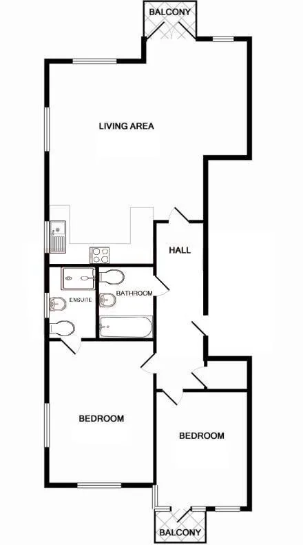 2 bedroom flat for rent