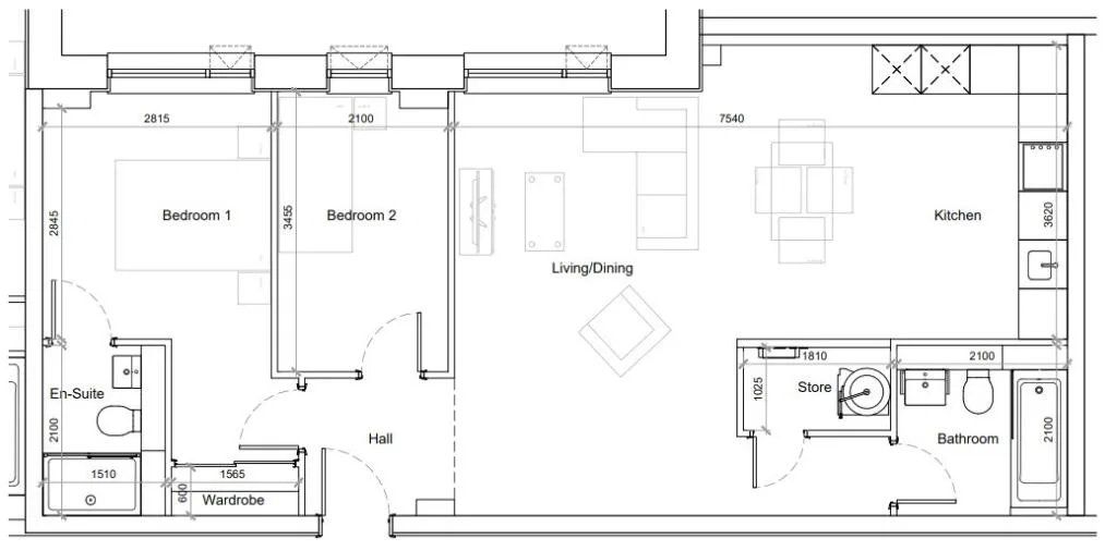 2 bedroom apartment for rent