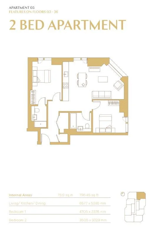 2 bedroom apartment for rent