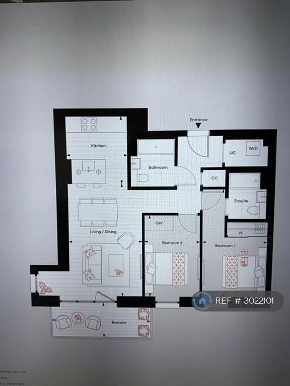 2 bedroom flat for rent