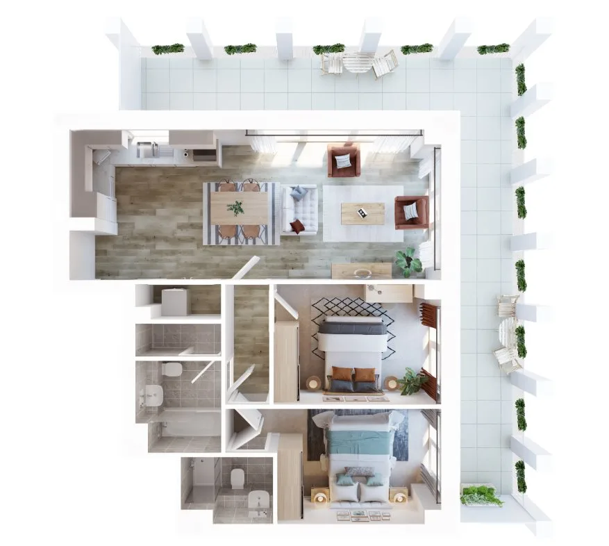 2 bedroom flat for rent