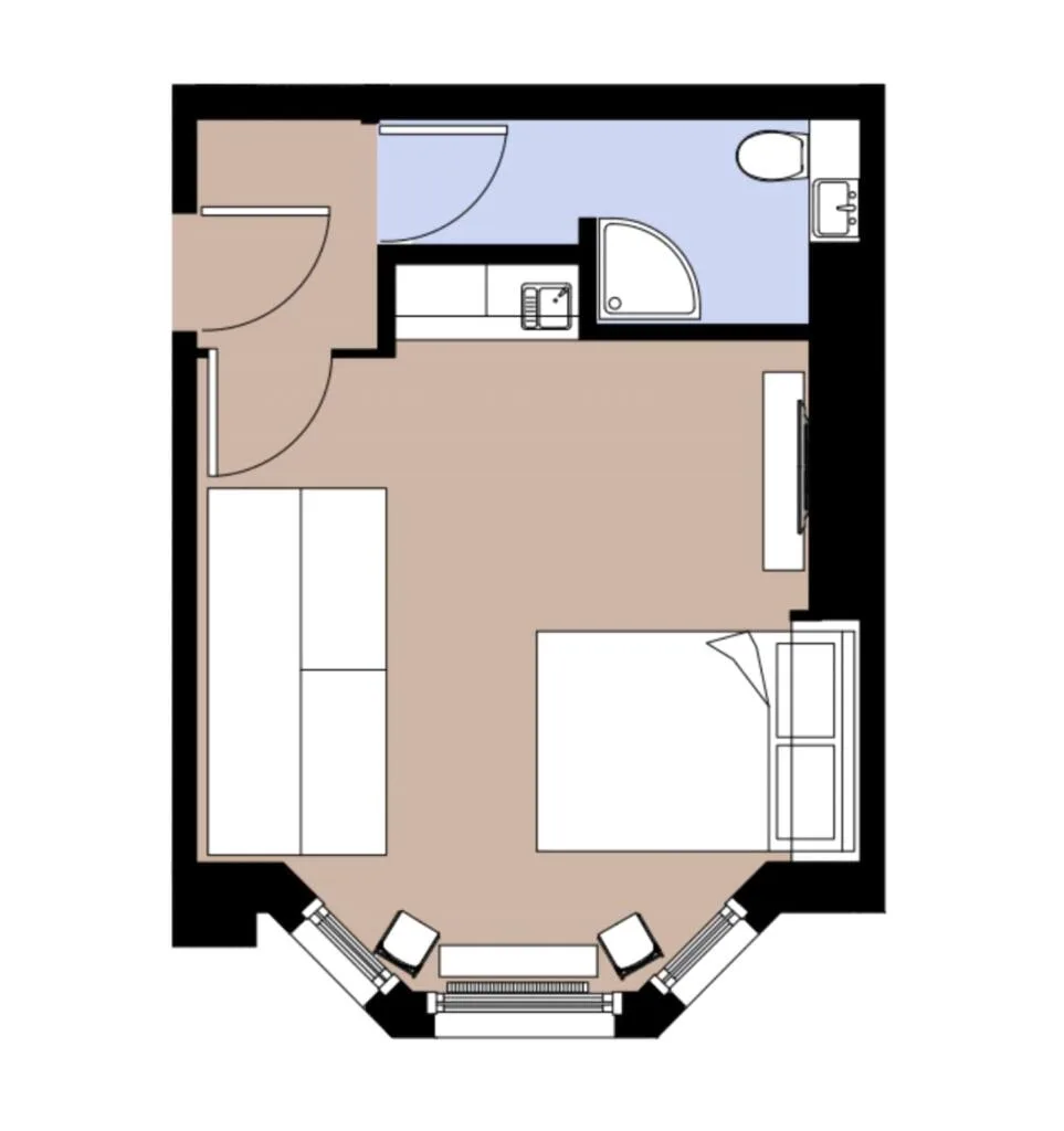 Studio flat for rent