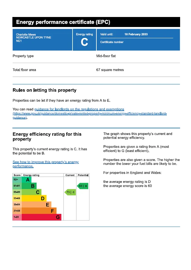 EPC certificate