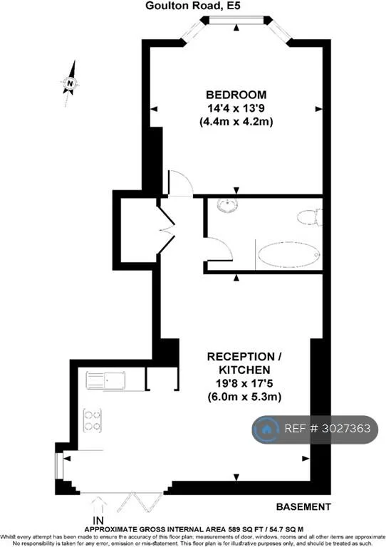 1 bedroom flat for rent