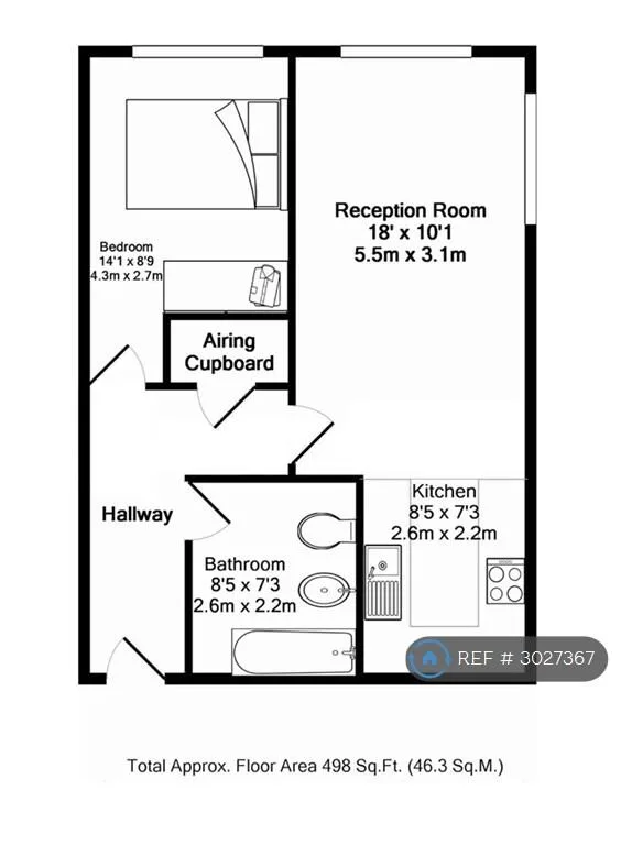 1 bedroom flat for rent