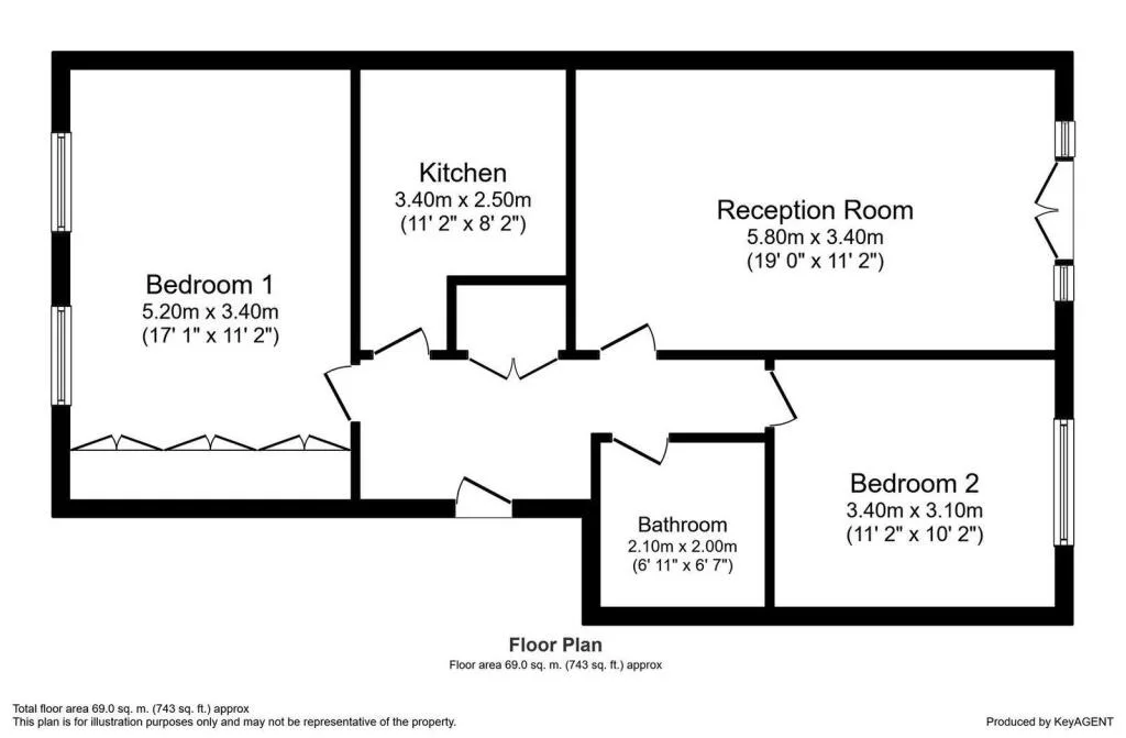 2 bedroom apartment for rent
