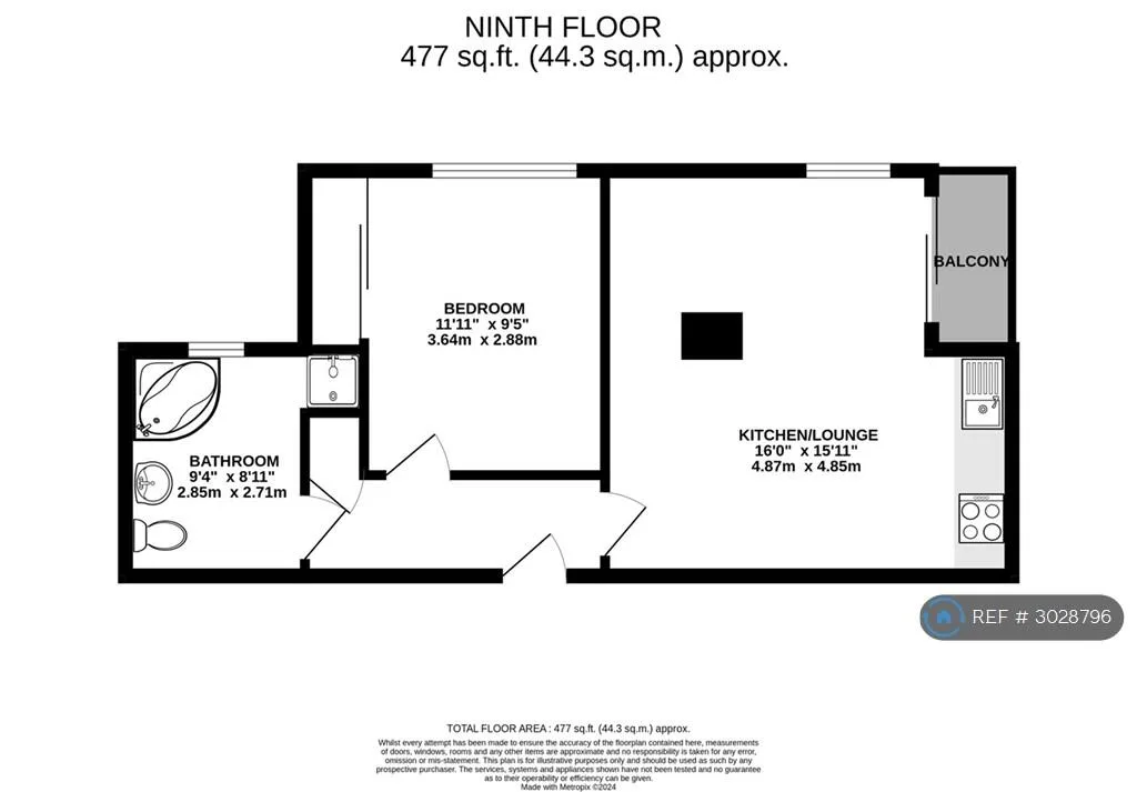 1 bedroom flat for rent