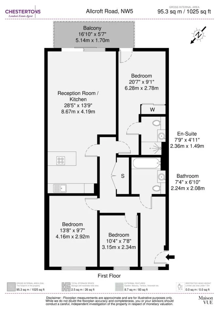 3 bedroom flat for rent