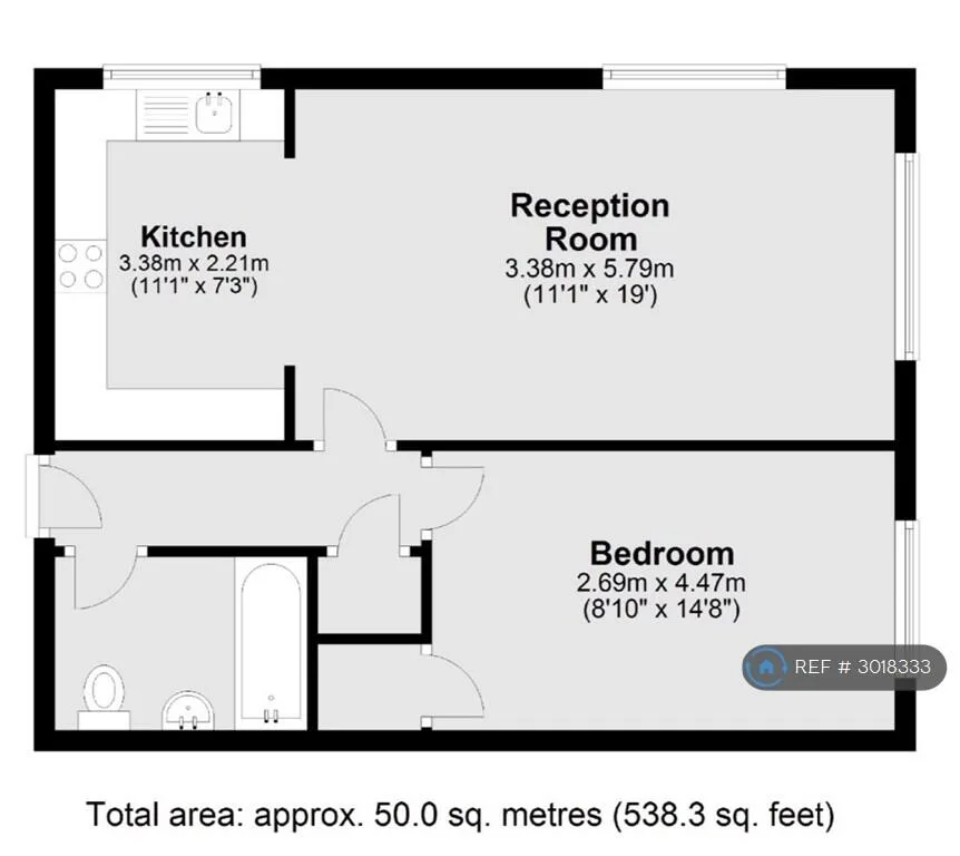 1 bedroom flat for rent