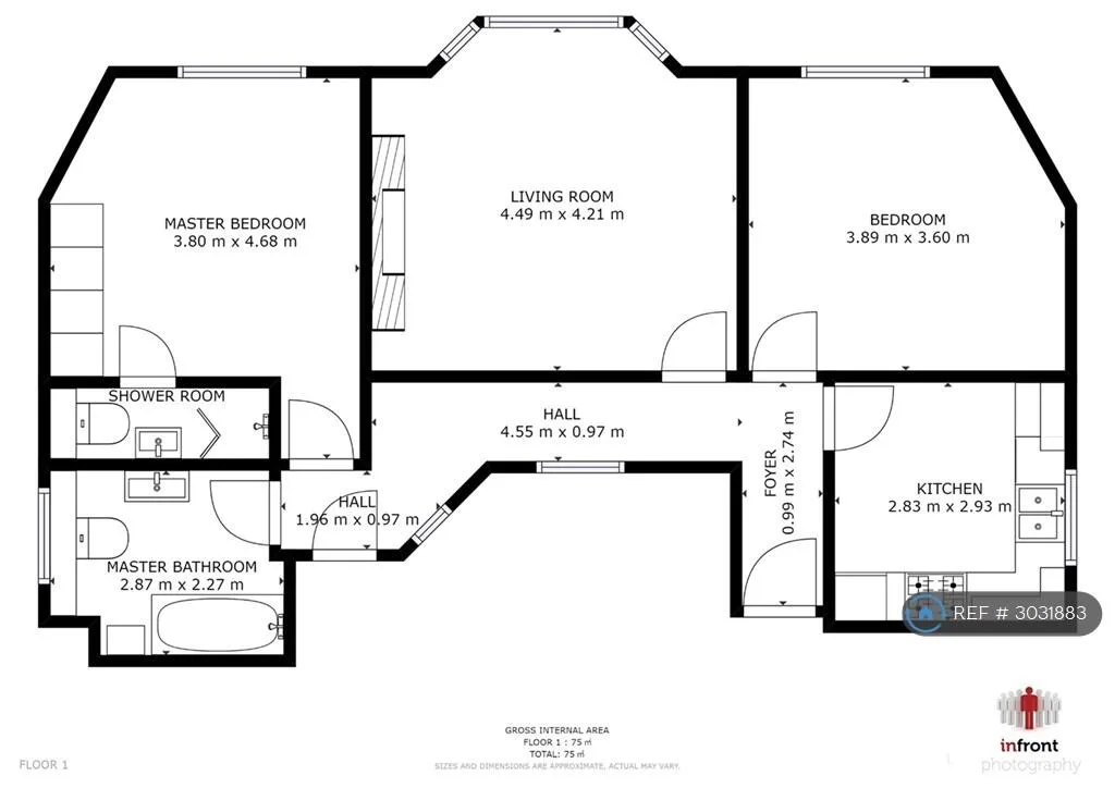 2 bedroom flat for rent