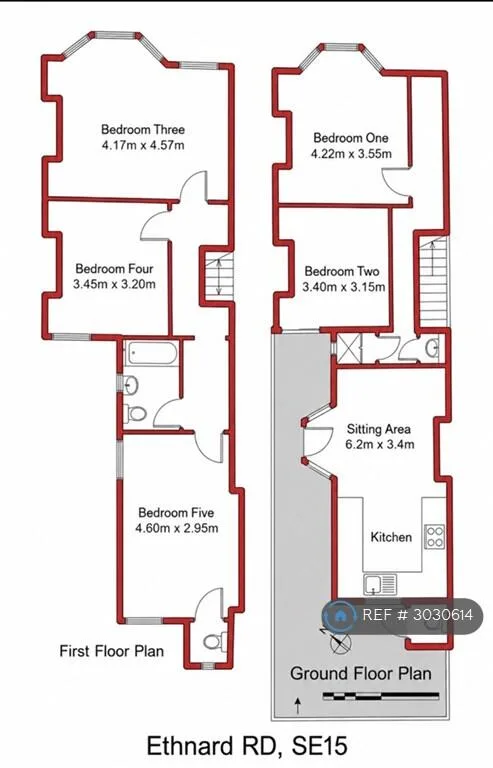 5 bedroom terraced house for rent