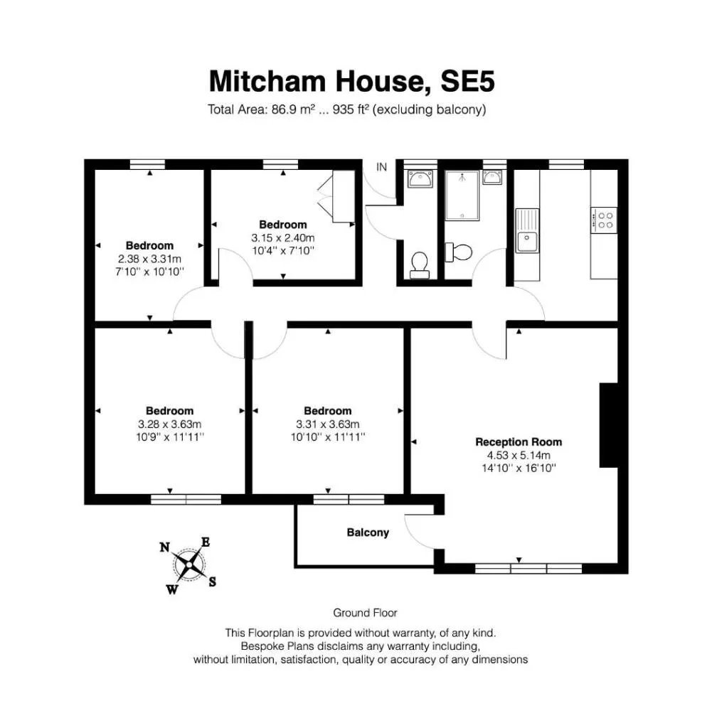 3 bedroom flat for rent