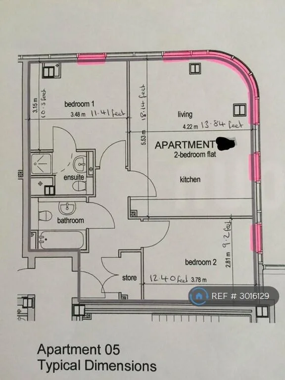 2 bedroom flat for rent