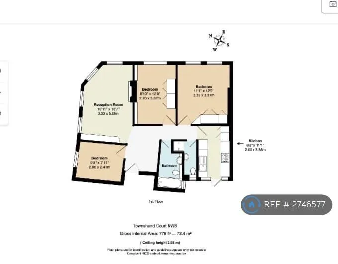 3 bedroom flat for rent