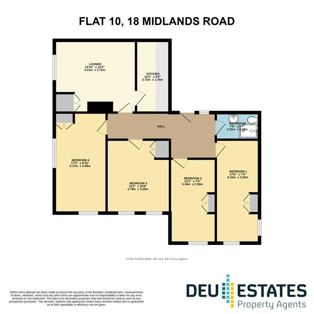 4 bedroom flat for rent
