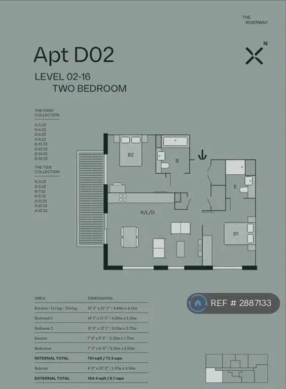 2 bedroom flat for rent