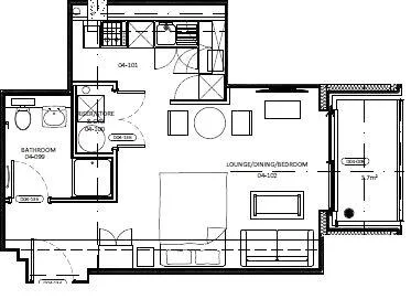 Studio flat for rent