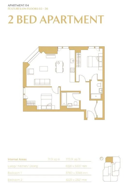 2 bedroom apartment for rent