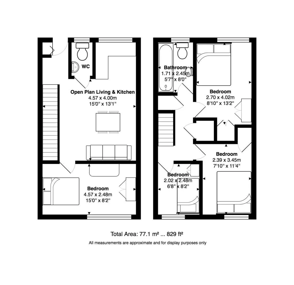 4 bedroom maisonette for rent