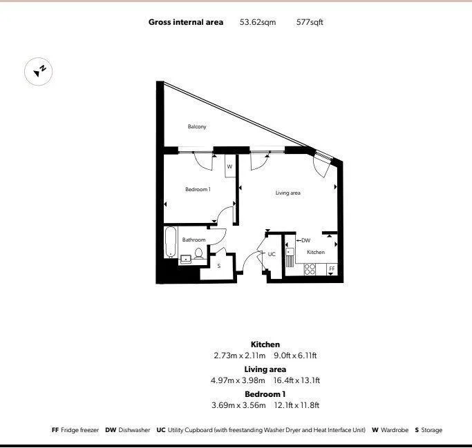 1 bedroom flat for rent