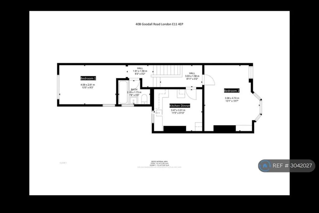 2 bedroom flat for rent