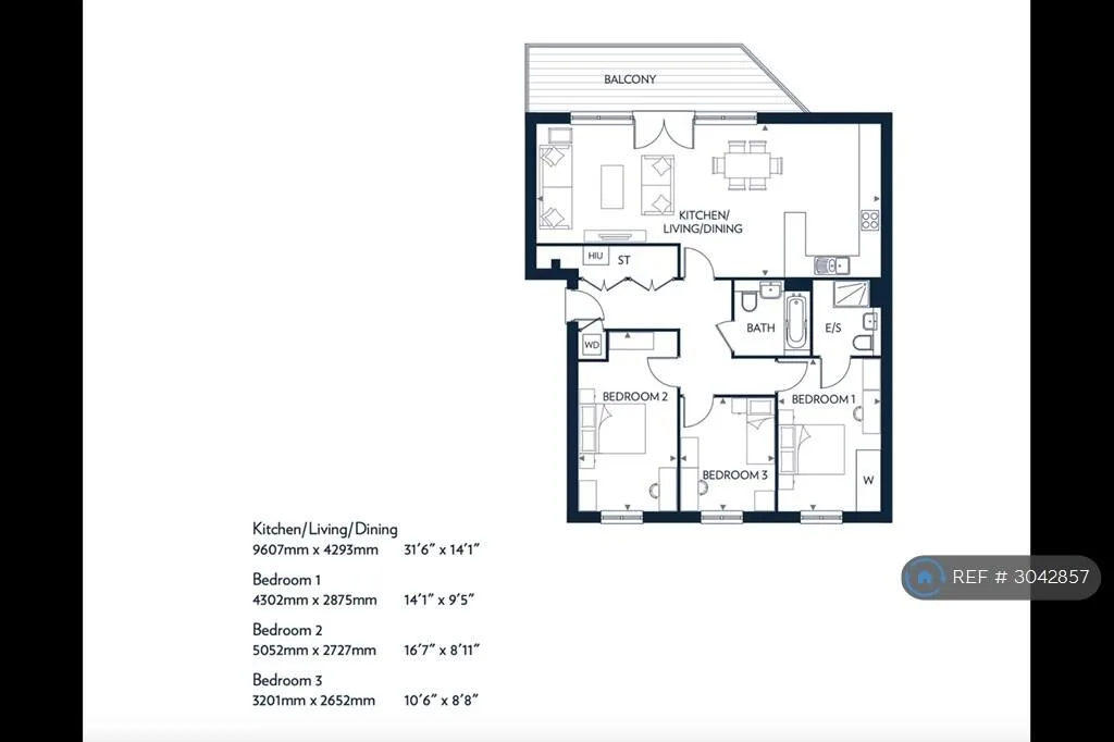 3 bedroom penthouse for rent