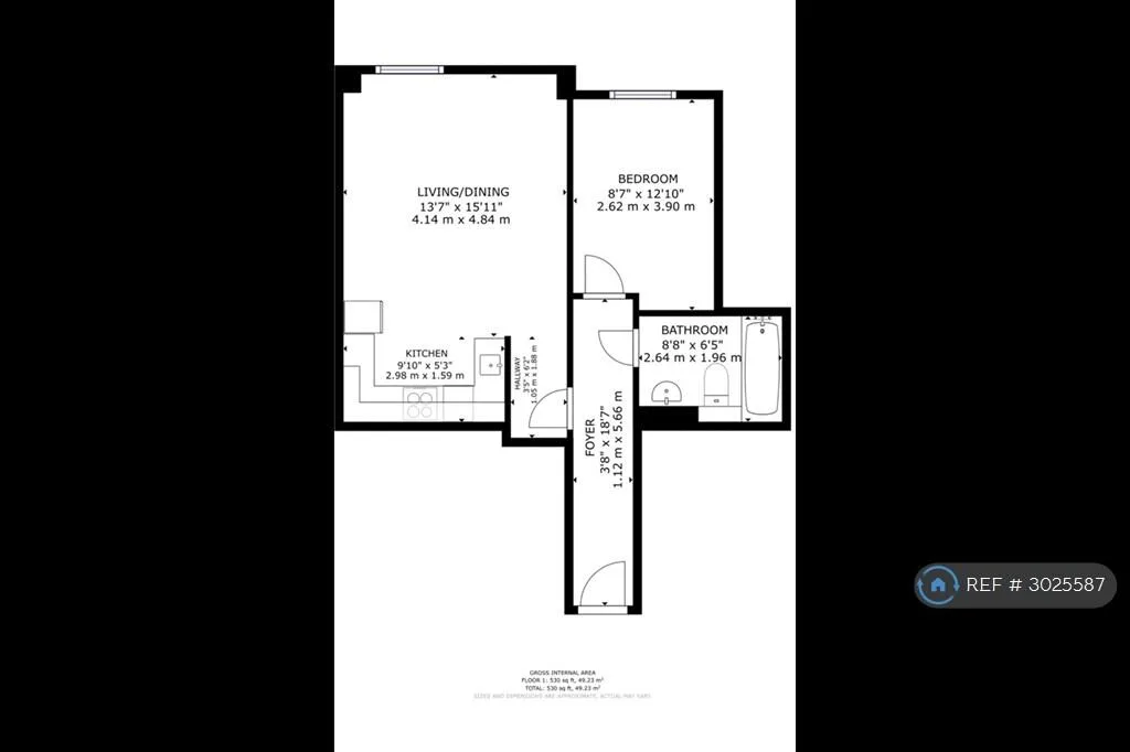 1 bedroom flat for rent