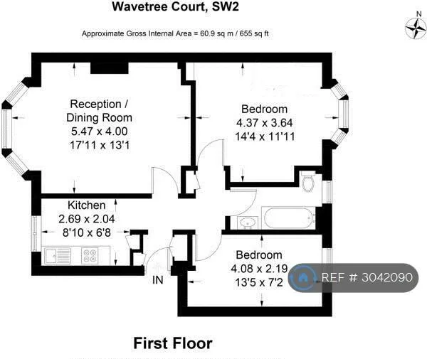 2 bedroom flat for rent