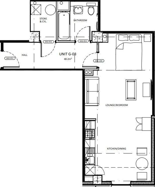 Studio flat for rent